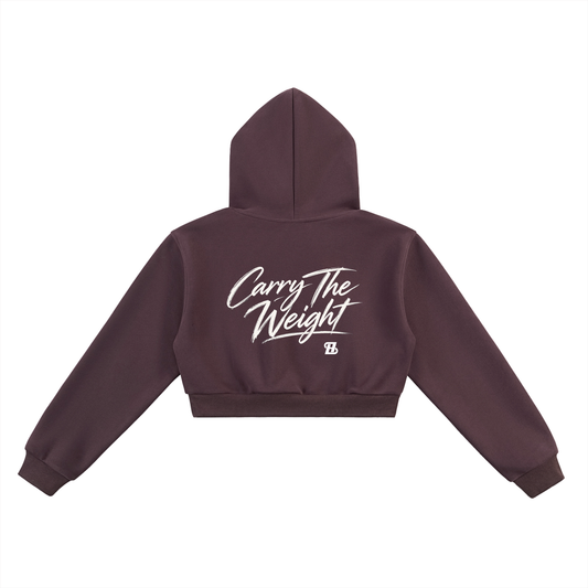 Carry The Weight Essential Cropped Hoodie